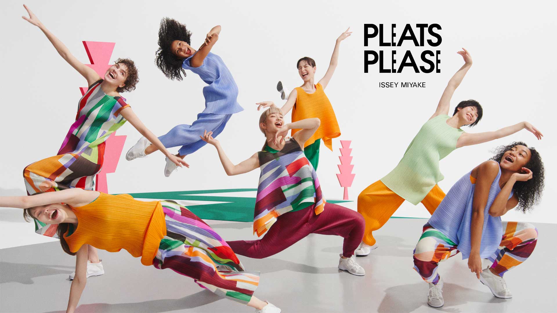 Pleats Please by Issey Miyake May Monthly Colors Pant in Pastel